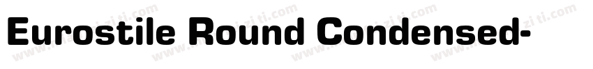 Eurostile Round Condensed字体转换